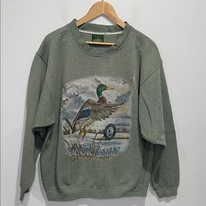 American Sportsman 1990s mallard duck graphic sweatshirt size medium oversized